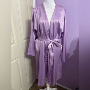 Victoria's Secret Purple Satin Robe